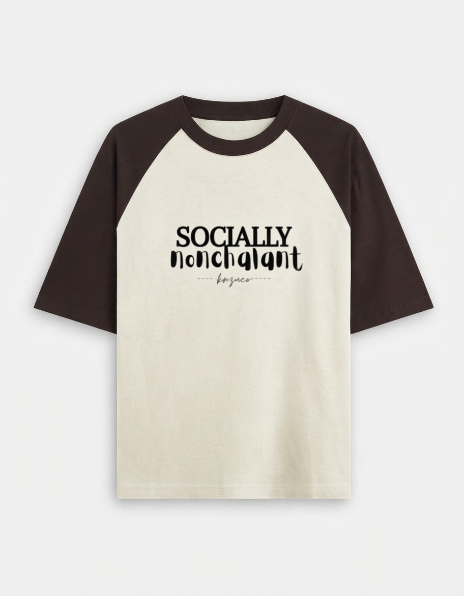Socially Nonchalant — Lo-Fi Edition Oversized Unisex Tee