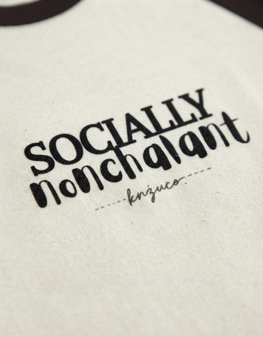 Socially Nonchalant — Lo-Fi Edition Oversized Unisex Tee