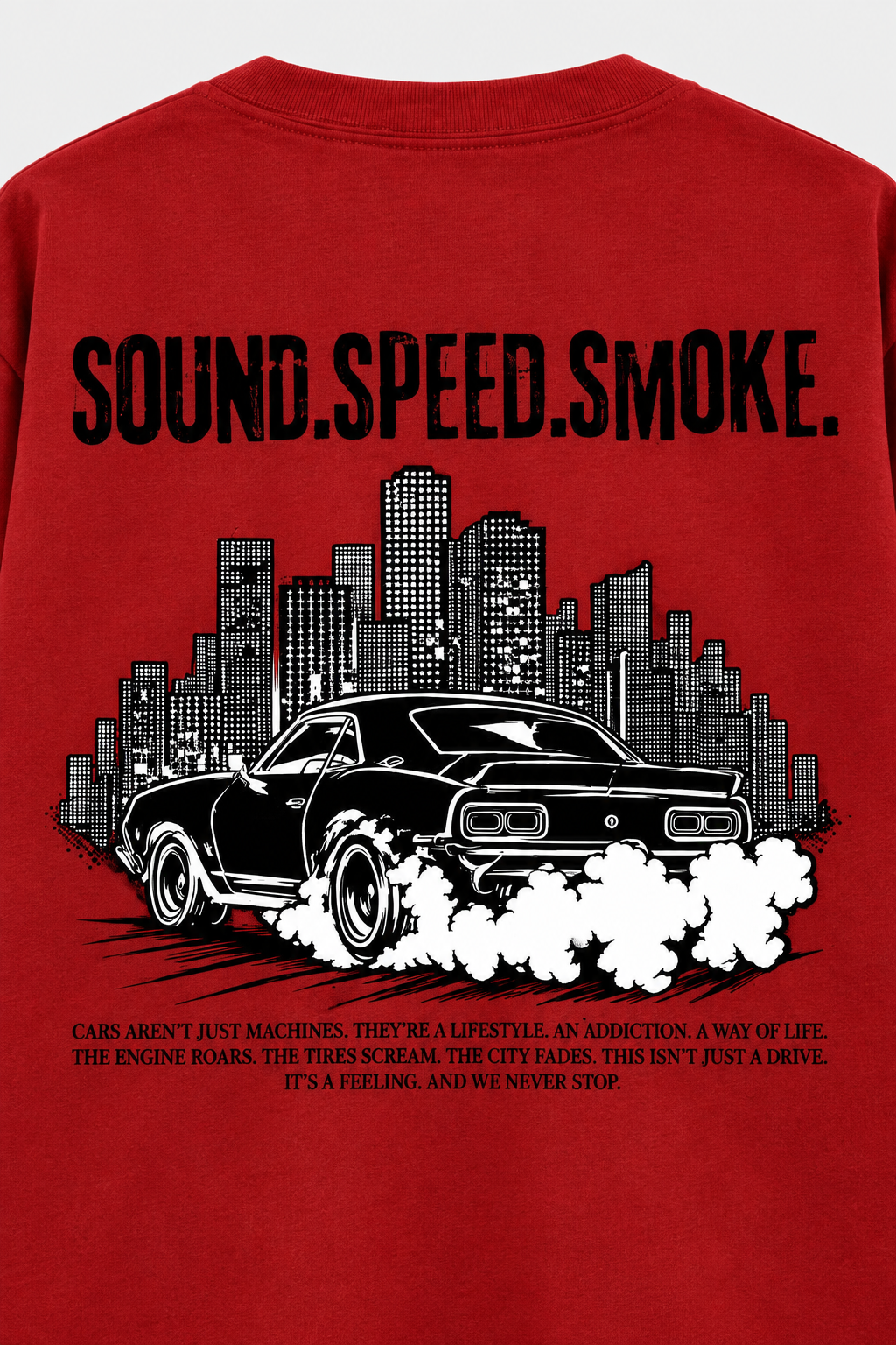 Sound Speed Smoke Retro Racing T-Shirt