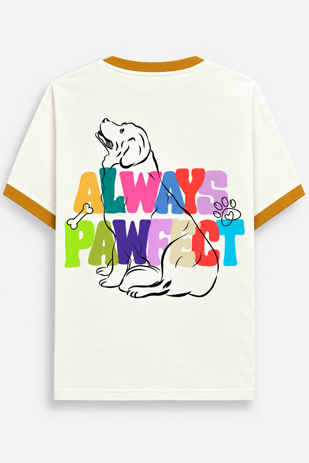 Dog Lover Graphic Ringer T-Shirt – Always Pawfect