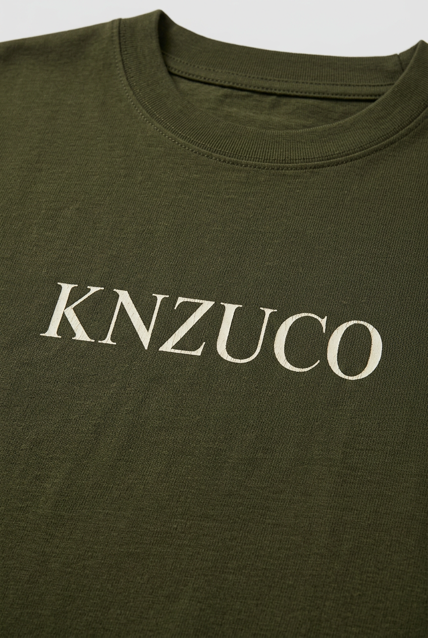 Melodic Olive Green Unisex Oversized T-Shirt