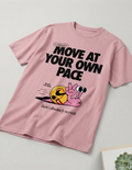 Move at Your Own Pace Pink Stretch Tee